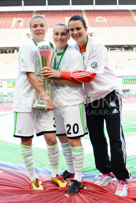 DFB Pokal Finale der Frauen 2013; VfL Wolfsburg gegen Turbine Potsdam, © Karsten Lauer 