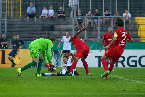 SV Elversberg - FC Augsburg 1:3 n.V. / DFB-Pokal / © Fotograf: Karsten Lauer