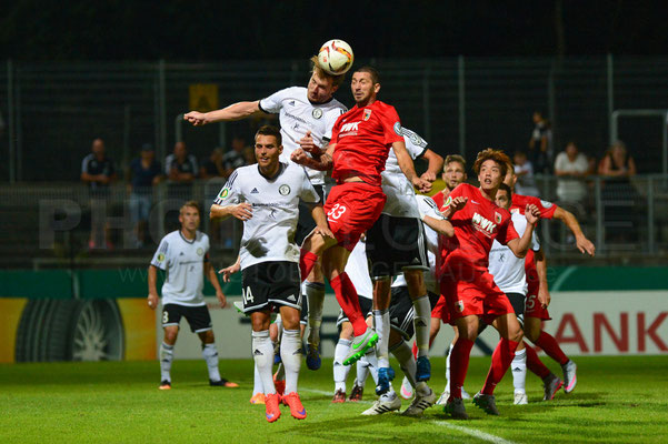 SV Elversberg - FC Augsburg 1:3 n.V. / DFB-Pokal / © Fotograf: Karsten Lauer