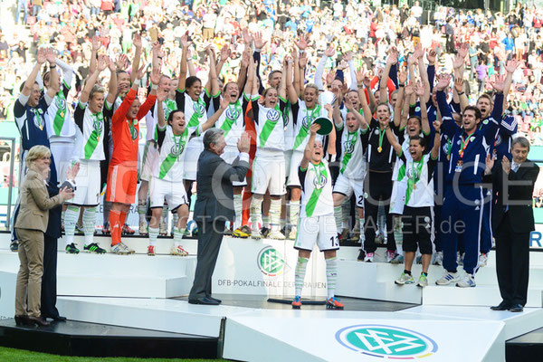 DFB Pokal Finale der Frauen 2013; VfL Wolfsburg gegen Turbine Potsdam, © Karsten Lauer 