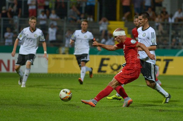 SV Elversberg - FC Augsburg 1:3 n.V. / DFB-Pokal / © Fotograf: Karsten Lauer