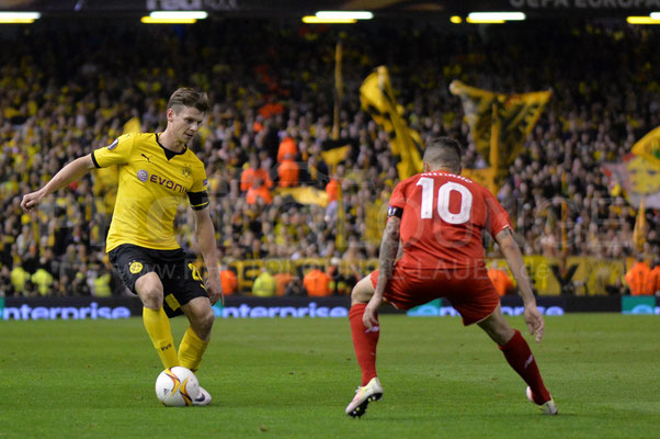 FC Liverpool - Borussia Dortmund 4:3, Europa League, Fotograf: Karsten Lauer / www.photolounge-lauer.de