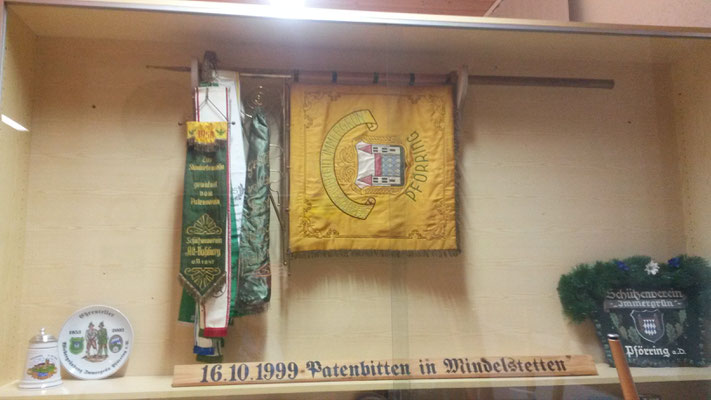 Fahne des Patenvereins  "Schützenverein Alt-Vohburg"