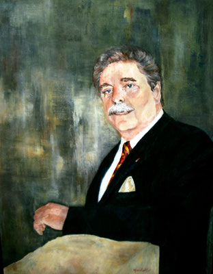 "OB F. Schramma".  Acryl a. Leinw., 105 x 80, Kat.-Nr. 05228