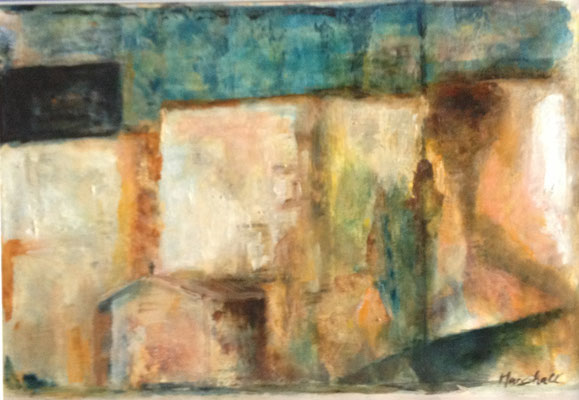 "Einsiedlerhütte", Öl auf Papier, 29,5 x 42, Kat.-Nr.: 08272