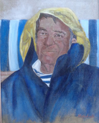 "Segler Gabriel", Acryl a. Leinw., 40 x 50, Kat.Nr. 08266