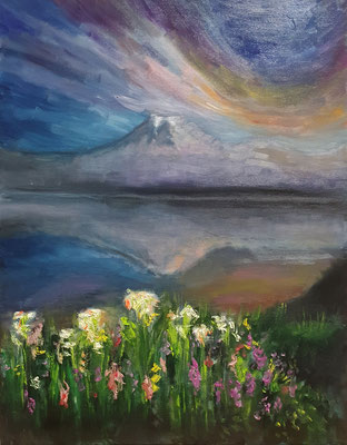 Indirect Painting - Öl auf Leinwand - 40x50cm