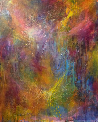 Asha - Mixed Media auf Leinwand - 40x50cm 
