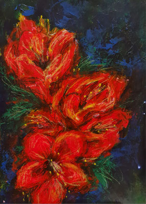 Trio I - Acryl auf Papier - 30x40cm
