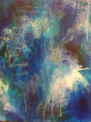 Blues I - Acryl auf Papier - 30x40cm