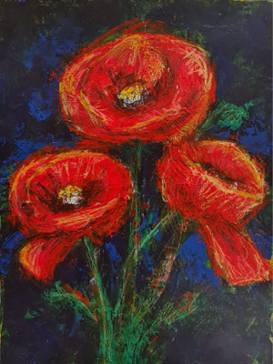 Trio II - Acryl auf Papier - 30x40cm