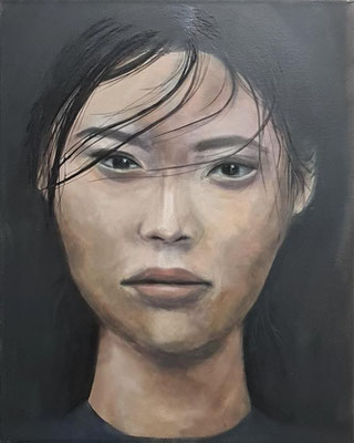 "Monster Portrait" - Öl auf Leinwand - 40x50cm