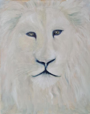 White On White Alla Prima - Öl auf Leinwand - 40x50cm