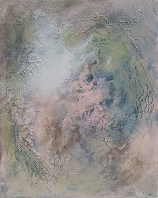 Earth I - Mixed-Media auf Gessoboard - 20x25cm