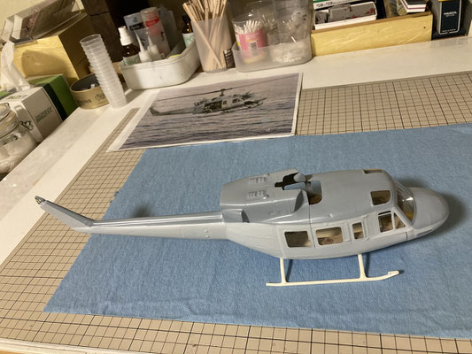 Bell 212 その2 - モデリングプレタ スケールヘリ、スロット Bell 212 その2 - モデリングプレタ スケールヘリ、スロット