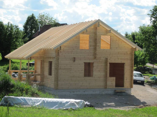 Construcción de casas de madera modernas