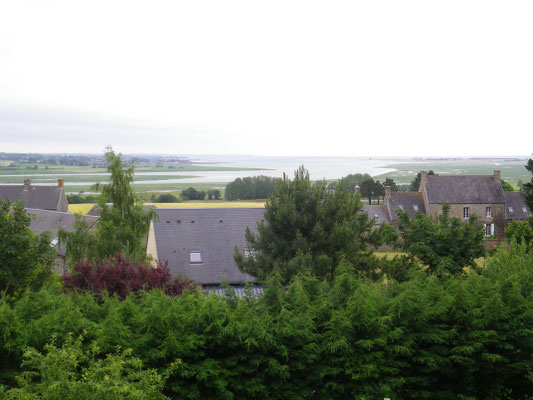 ramonage à tourville sur sienne avec vue sur l'entrée de la baie de sienne