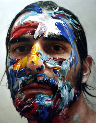 paint in my head 6, 2012. oil on panel 160x160 cm.