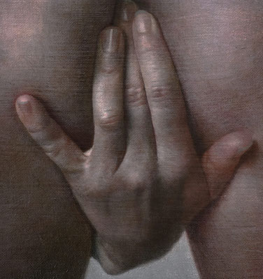 "Hand" oil on canvas, 20x20 cm, 2022