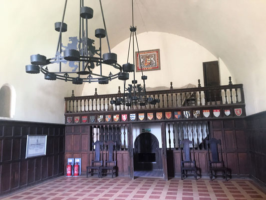 Schloss Doune: der Saal