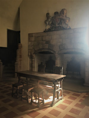 Schloss Doune: der berühmte Tisch