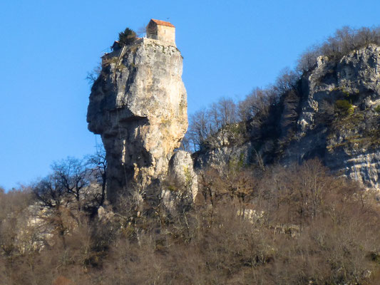Katskhi Pillar with a monastery on top - close to Chiatura