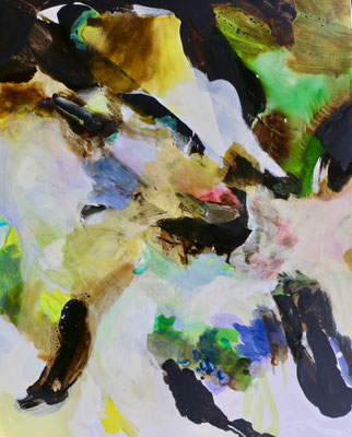 Rhyzome 2, technique mixte  130x162cm 