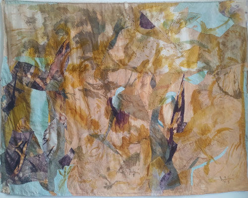 Grande toile tinctoriale cousue