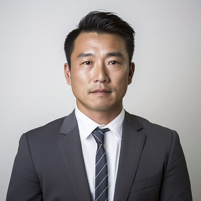 スーツを着た男性(中年)
