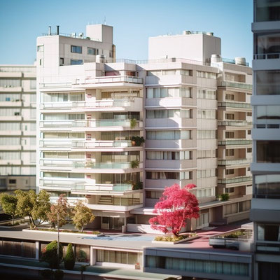 模型のマンション