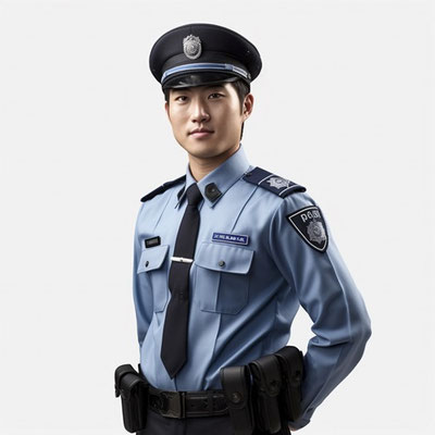 警察官の男性(上半身)