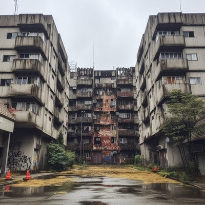 廃墟マンション