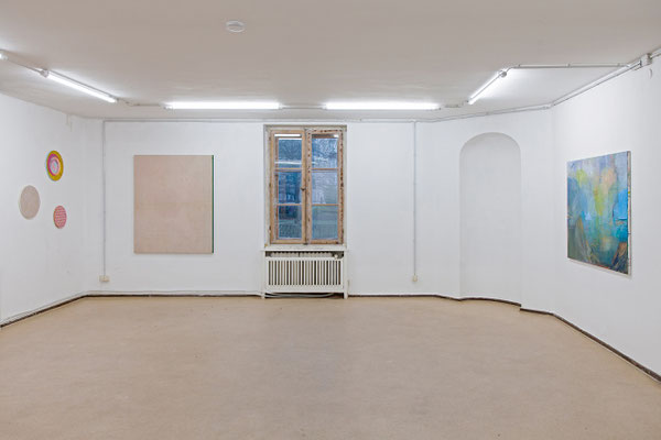 Bettina Weiß, „Elypse“, 2020 | „Perlmutt“, 2020 | „Ellice #2“, 2020 | Uli Fischer, „THE MORNING AFTER I“, 2015  | Ina Bierstedt, „Landschaft mit Faltschiff“, 2020