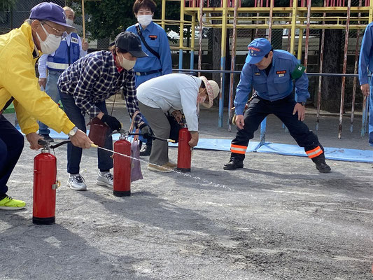 初期消火訓練体験