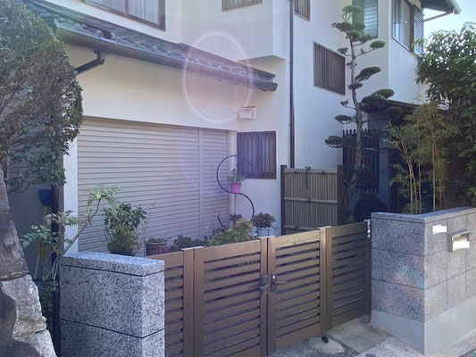 福岡市東区 T様邸（倉庫シャッター取り替え工事）