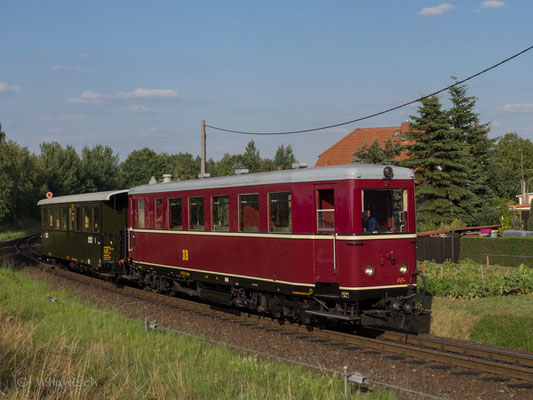 Der VT 137 wurde extra in sein Auslieferungsfarbschema zurück versetzt