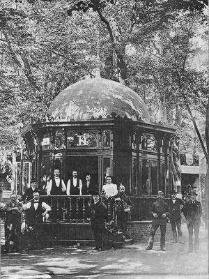 1894 - Musikpavillon auf dem Marktplatz