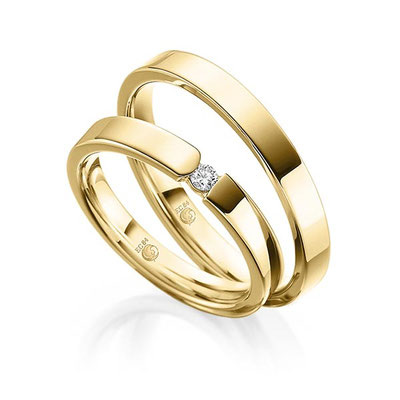 Schmale Goldringe