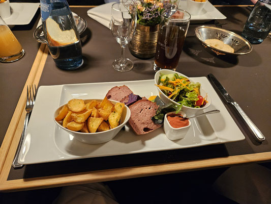 kleine Pause bei gutem Essen à la carte