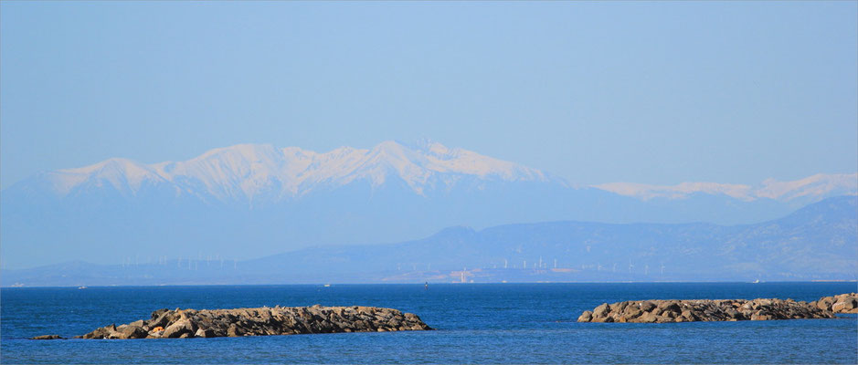 Mont Canigou vu de Valras-Plage