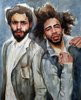 Öl auf Leinwand, ohne Titel, 100 x 80 cm