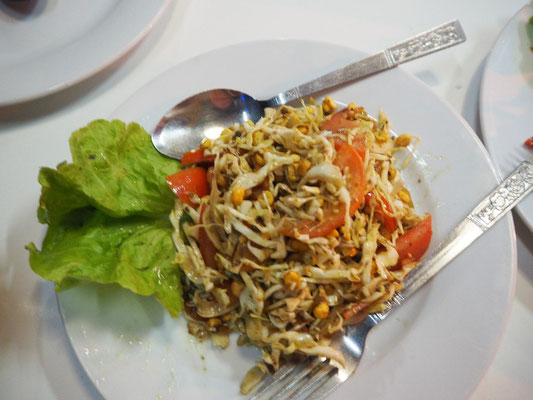 Papaya Salat im Shan Style