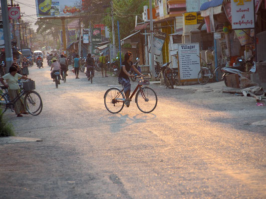 Beschaulich - Nyaung Shwe ist Fahrrad freundlich