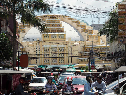 Psar Thmei - Zentraler Markt und ein Wahrzeichen Phnom Penhs, ...