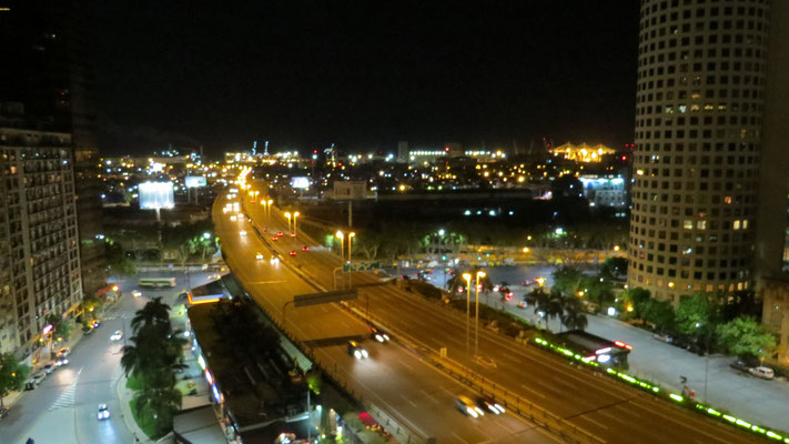 So ein Ausblick hat was (für einen Abend im Hotel).