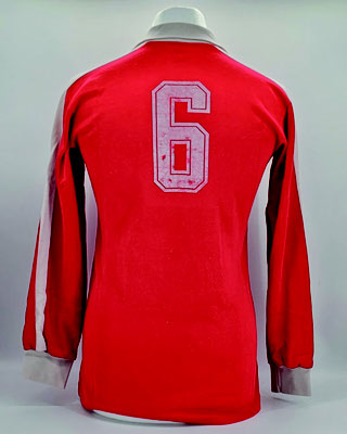 Saison 1980/1981 - 1. Liga - Trikot, Heimtrikot (Variante), matchworn, Nr. 6, Sepp Weikl, Puma, ARAG