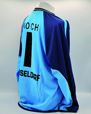 Saison 2001/2002 - 3. Liga - Regionalliga Nord - Trikot, Torwarttrikot, matchworn, Nr. 1, Tobias Koch, Umbro, Die Toten Hosen