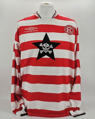 Saison 2001/2002 - 3. Liga - Regionalliga Nord - Trikot, Heimtrikot, matchworn, Nr. 9, Asmir Dzafic, Umbro, Die Toten Hosen