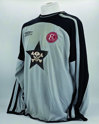 Saison 2001/2002 - 3. Liga - Regionalliga Nord - Trikot, Torwarttrikot, matchworn, Nr. 12, Dennis Prostka, Umbro, Die Toten Hosen