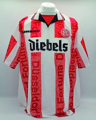 Saison 1995/1996 - 1. Liga - Trikot, Heimtrikot (Variante) - Template 1996/1997, matchworn, Nr. 5, Frank Mill,  Umbro, Diebels